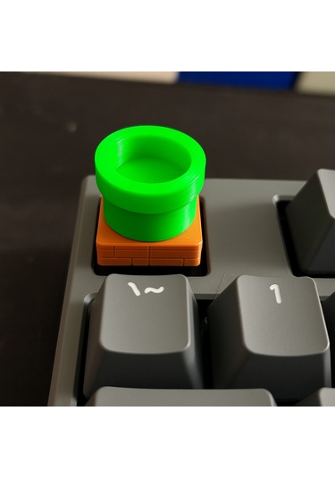 Mario Pipe Keycap Cherry Mx Uyumlu Tuş Başlığı Mekanik Klavye