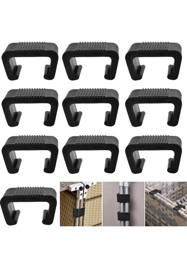 8 Adet Rattan Mobilya Kelepçesi Çok Yönlü Rattan Kanepe Bağlantısı Diğer