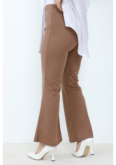 Piyale Ispanyol Paça Pantolon 653 - Kahve Kahverengi