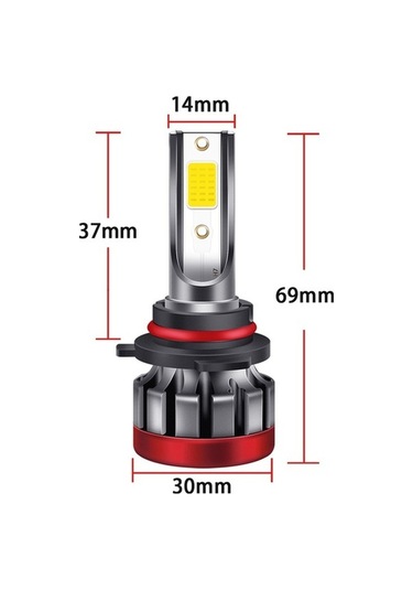 Ulzyvf Yüksek Su Sis Sarı, Reedark 3000 Lümen, Led Ip68 Su Geçirmez Far Ampulü 9006/hb4 30w 3000k 2 Adet