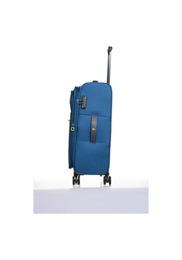 Pierre Cardin Ultra Light Hafif Lüx Kumaş Büyük Boy Valiz Mavi Pc6000 Mavi