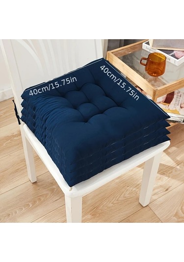 Topnotch 4 Adet Mor Yumuşak Nefes Alabilir Kare Koltuk Minderi - Modern Dayanıklı Mor