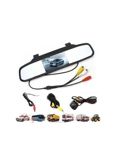 Kingvox 4.3" Ayna Monitör + Araç Geri Görüş Park Kamerası N11.258