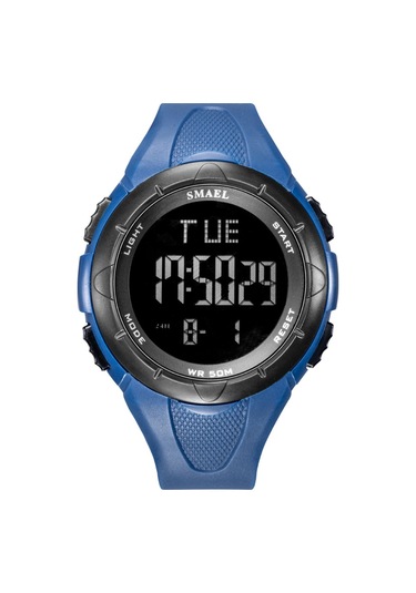 Smael 1016 Çok İşlevli Erkek Elektronik Dijital Saat 50m Su Geçirmez Şık Kronograf Kol Saati Aydınlatmalı/alarm/kronometre/hafta/tarih/saatlik Zil Koyu Yeşil Diğer