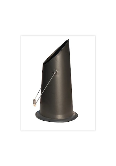 Siyah Emaye Kömürlü Soba Kömür Dökme Kovası