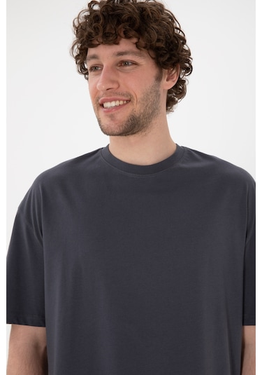 U.S. Polo Assn. Erkek Long Fit Bisiklet Yaka Antrasit Basic Tişört 50305988-VR006 U.S. Polo Assn. Erkek Long Fit Bisiklet Yaka Antrasit Basic Tişört 50305988-VR006