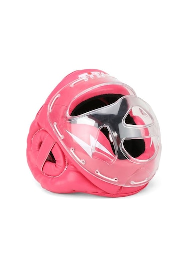 Titan Sport Yüz Korumalı Boks Kaskı , Pembe Camlı Model Çok Renkli
