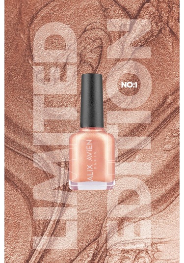 Alix Avien Limited Edition Sedefli Bej Oje-yüksek Pigmentli Uzun Süreli Kalıcı Hızlı Kuruma-nail Lacquer No:1