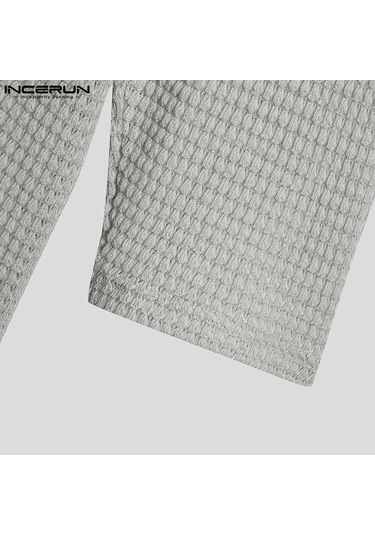 Açık Gri İncerun Bahar Erkek Uzun Kollu Salaş V Yaka Üstler Açık Gri