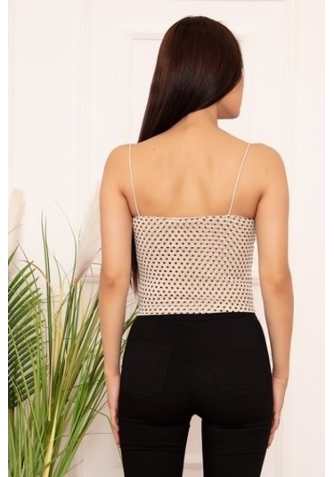 Kalopya Bayan Ip Askılı Puantiyeli Esp03 Atlet Ekru