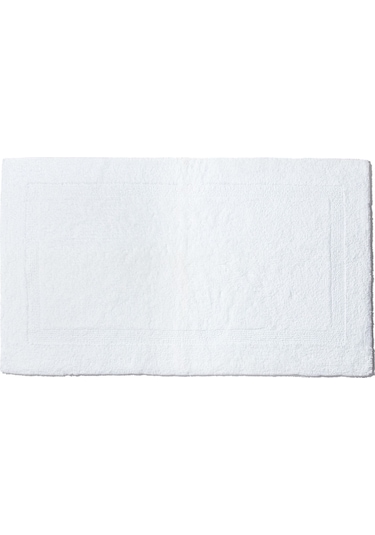 Reversible Banyo Paspası, %100 Mısırlı Pamuk Beyaz