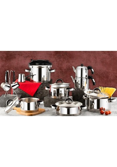 Özlife Çeyiz Seti Dolce Sade Siyah 18 Parça 4054