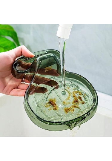 Haki Kapaklı Alet Düzenleyici Tutucu Çok Fonksiyonlu Pişirme 2 Adet Pot Kaymaz Tencere Kapağı Depolama Rafı Haki