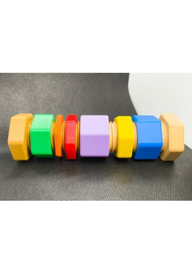 Eğitici -ince Motor Becerileri Somunlu Fidget Cıvatası M36x4