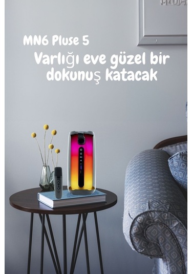 Pluse 5 Mikrofonlu Hoparlör/360 Ledli Hoparlör/dekoratif Aydınlatma/led Işıklı Gece Lambası