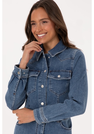 U.s. Polo Assn. Kadın Mavi Elbise Jean 50309415-dn0022 Mıd Blue