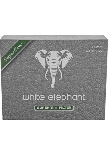 White Elephant 9mm Kömür/lüle Taşı Süpermix Pipo Filtresi 40 Adet 352455