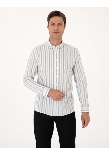 Pierre Cardin Erkek Gömlek Desenli 50312269-vr255 Diğer