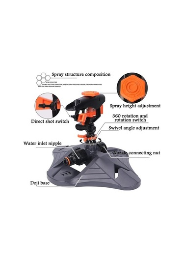 Tongxida Otomatik Sulama Cihazı Peyzaj Yağmurlama Sistemi Soğutma Spreyi Kırmızı