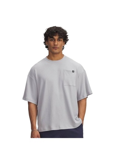 Under Armour Rival Waffle Crew Erkek T-shirt 1383106-011 Gri