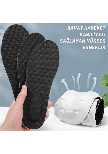 Anatomik, Rahat, Koşucu, Sporcu, Ayakkabı Tabanlığı, Siyah 42-43