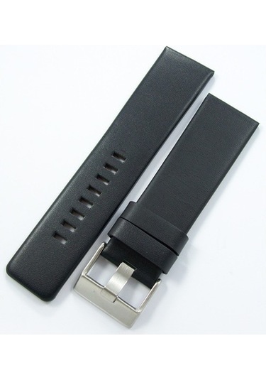 Bizon Siyah Deri Saat Kordonu 26Mm Diesel Model Spor Saat Kayışı