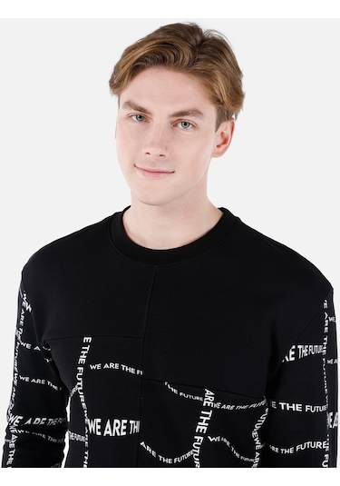 Colin's Colins Siyah Erkek Sweatshirt
