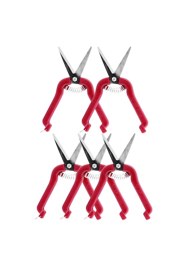 5 Adet Akman Narenciye Üzüm Çiçek Bağ Dal Budama Makası Düz Uçlu