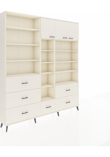 Arges Dolap 17 Raflı 6 Çekmeceli 3 Kapaklı 220x30x243 Aytaşı-aytaşı/aytaşı Aytası/aytası