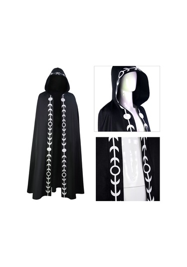 Cadılar Bayramı Kapşonlu Pelerin Unisex Pelerin Erkek L4725w-4