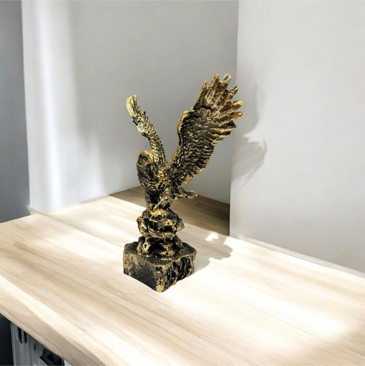 Dekoratif Polyester Kartal Biblo Gold Eskitme