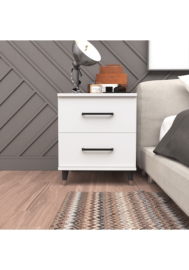 Şifonyer Dört Çekmeceli Parlak Beyaz