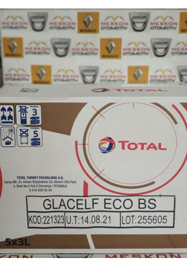 Total Eco Bs Mavi Antifriz 3 Litre Üretim 2021 Yılı