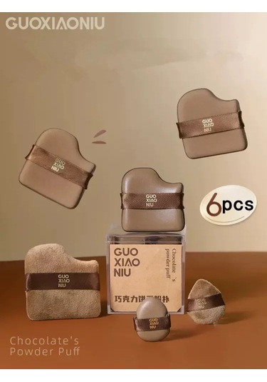 Guoxiaoniu 6 Adet Makyaj Blenderi Gevşek Toz Vakıf Bb Krem Kozmetik Appli One Box