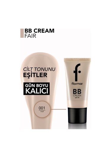 Flormar Doğal Bitişli SPF20 BB Krem - Bb Cream - 001 Fair - 8690604535385