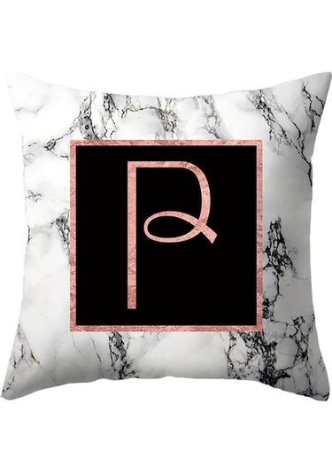 26 Harf Desenli Mükemmel Ev Dekoru, Yumuşak Kuru Kumaş Yastık Kılıfı, 44x44 Cm, Konfor Ve Rahatlık Sağlar Diğer Diğer