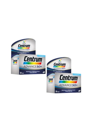 Centrum Advance 50 Multivitamin 30 Tablet 2'Li Paket