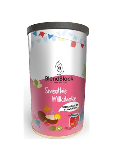 Blendblack Smoothie Milkshake Strawberry Flavored Teneke 500 G