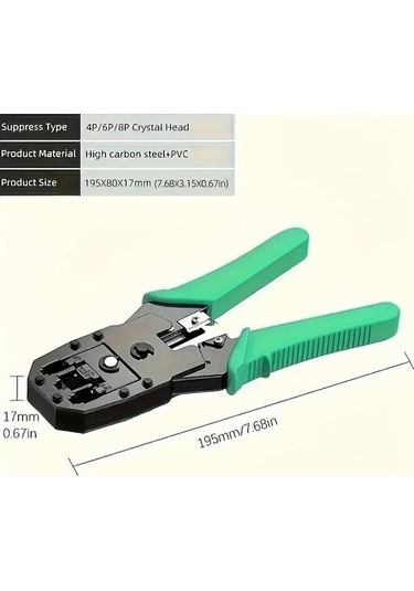 Besthome1 Yüksek Karbonlu Ağ Penessi Tel Soyma Aleti, Telefon/ethernet Kabloları İçin Multifonksiyonlu