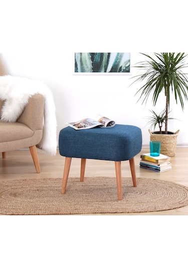 Lorencehome Parrot Puf - Mavi / Lorence Home