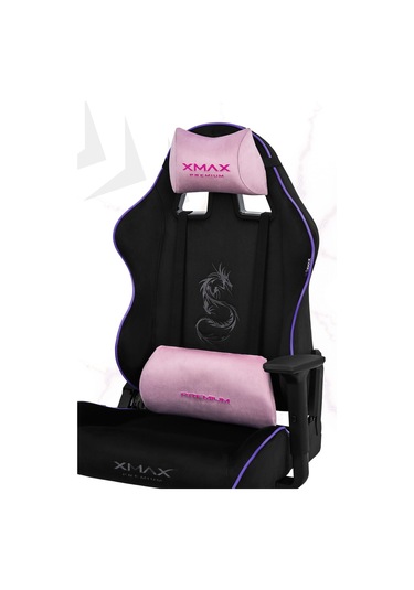 Rio Balerion Terletmez Kadife Kumaş Siyah Gaming Oyuncu Koltuğu - 8 Siyah