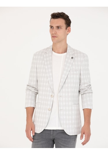 Pierre Cardin Erkek Açık Gri Ceket 50267015-vr001 Açık Gri