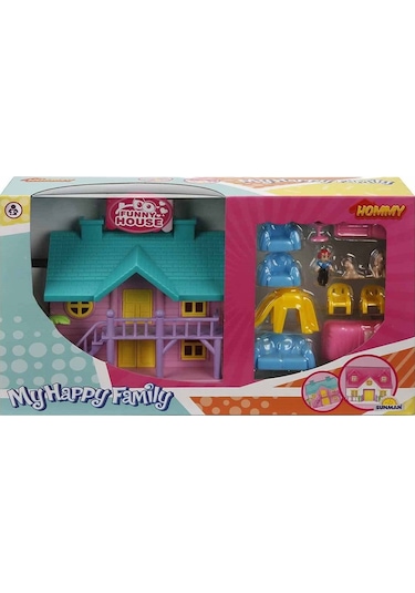 Hommy 2 Katlı Ev Oyun Seti Villa 20814 Mavi Çatı