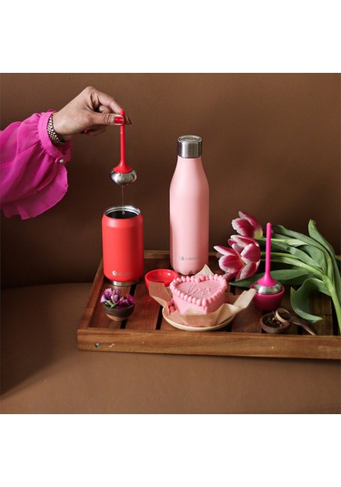 Les Artistes Paris Isı Yalıtımlı Çelik Termos Matara 500ml Pembe 3+ Yaş / Pembe