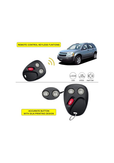 Yifomall 2 Adet Cr2032 Pilli Uzaktan Kumandalı Anahtarlık - Cadillac, Chevrolet, Gmc Uyumlu
