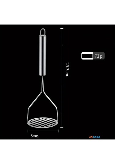 Zhlhome Patates Ezici 304 Paslanmaz Çelik Havuç Muz Avokado Ezici