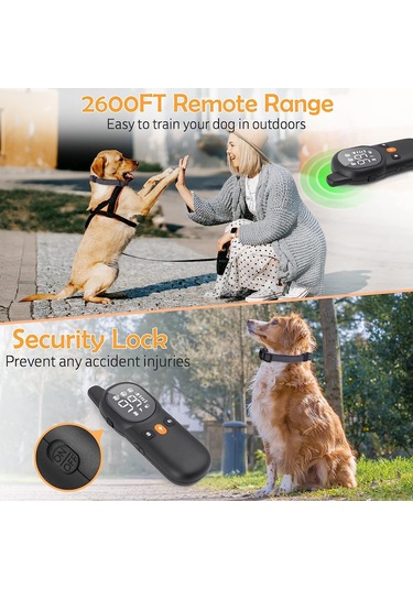 Uu0135 Köpek Kabuğu Tasması Şarj Edilebilir Elektrikli Eğitim Siyah