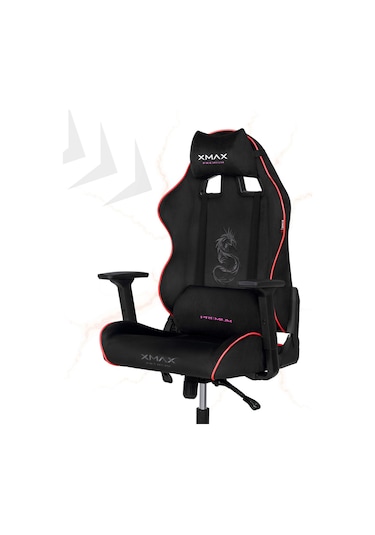 Rio Balerion Terletmez Kadife Kumaş Siyah Gaming Oyuncu Koltuğu - 24 Siyah