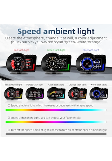 F15 Hud Obd Gelişmiş Fonksiyonlu Araç Veri Ekranı Head Up Display
