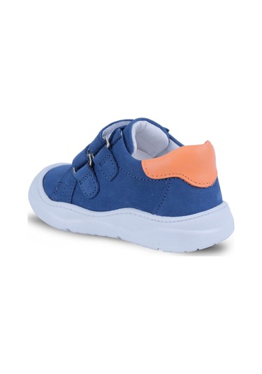 Kaptan Junior İlkadım Hakiki Deri Erkek Bebek Ortopedik Ayakkabı İmse 550 Lacivert